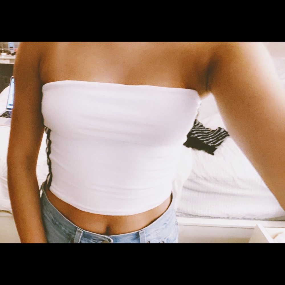Sold Out Brandy Melville Side Stripe Tube Top